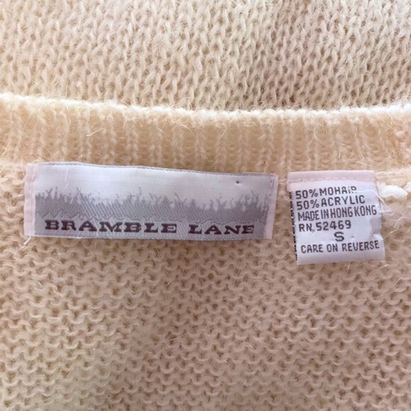 Vintage Mohair Blend Cardigan Sweater Small - Picture 7 of 8